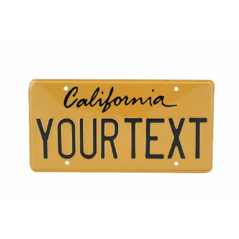 レトロなエンボスナンバーナンバープレート