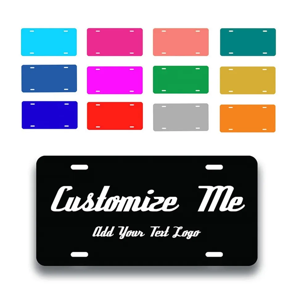 風に強いブランクナンバープレート