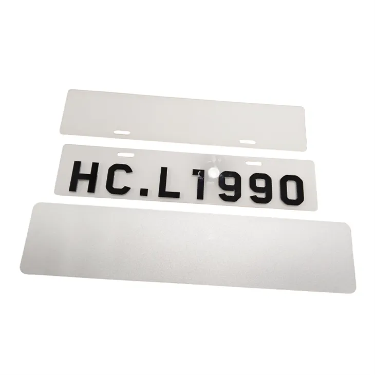 アクリル反射 3D 文字車プレート